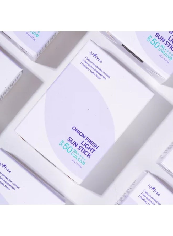 IsNtree The Secret to a Velvety Shield and Flawless Skin Isntree Onion Fresh Light Sun Stick - 22g - Image 5