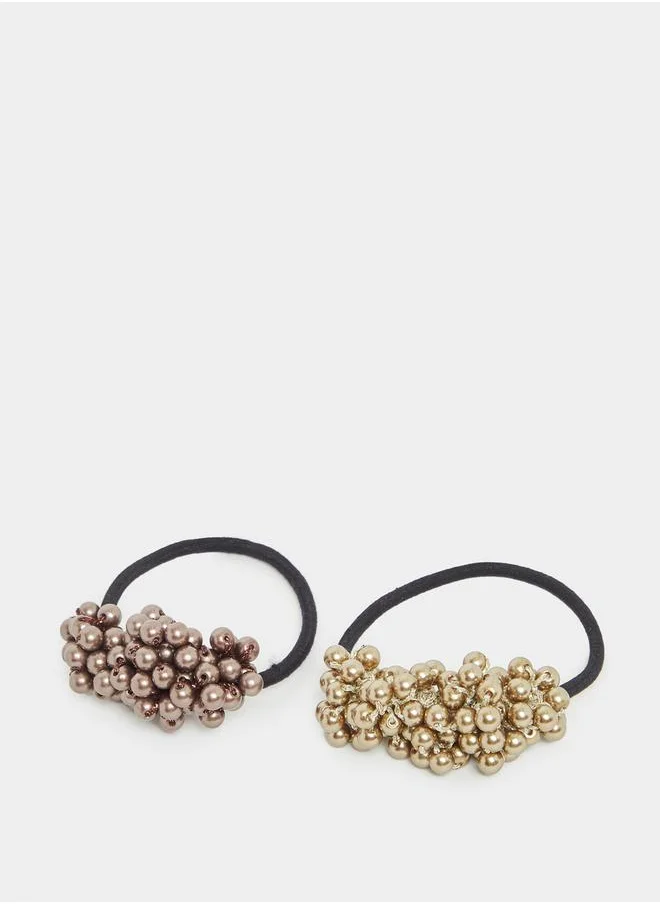 Styli Set of 2 - Beaded Hair Ties