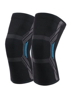 1 Pair Nylon Sports Knee Compression Sleeve, Best Knee Brace for Knee Pain for Men & Women, Knee Support for Running Basketball Weightlifting Gym Workout Pain Relief L