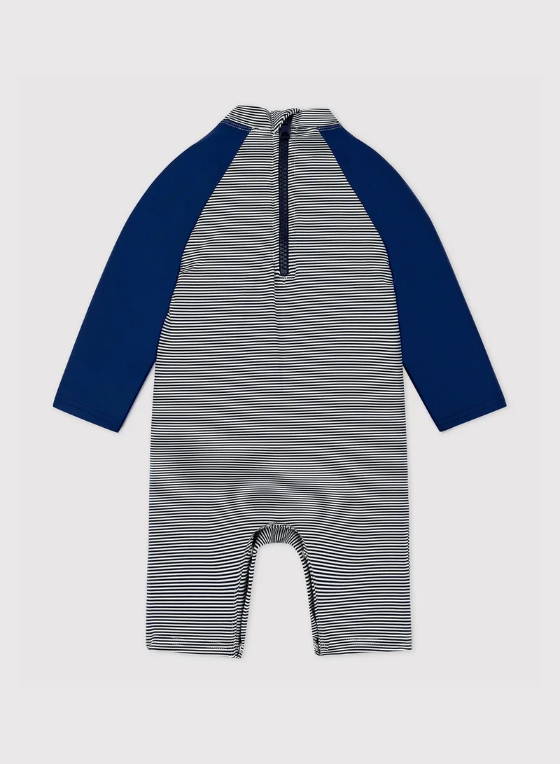 Petit Bateau Infant Color Block Romper