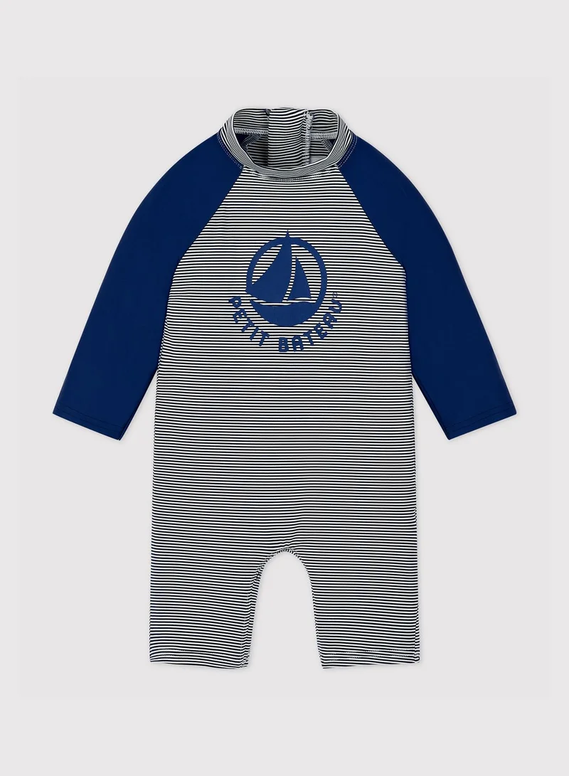 Petit Bateau Infant Color Block Romper