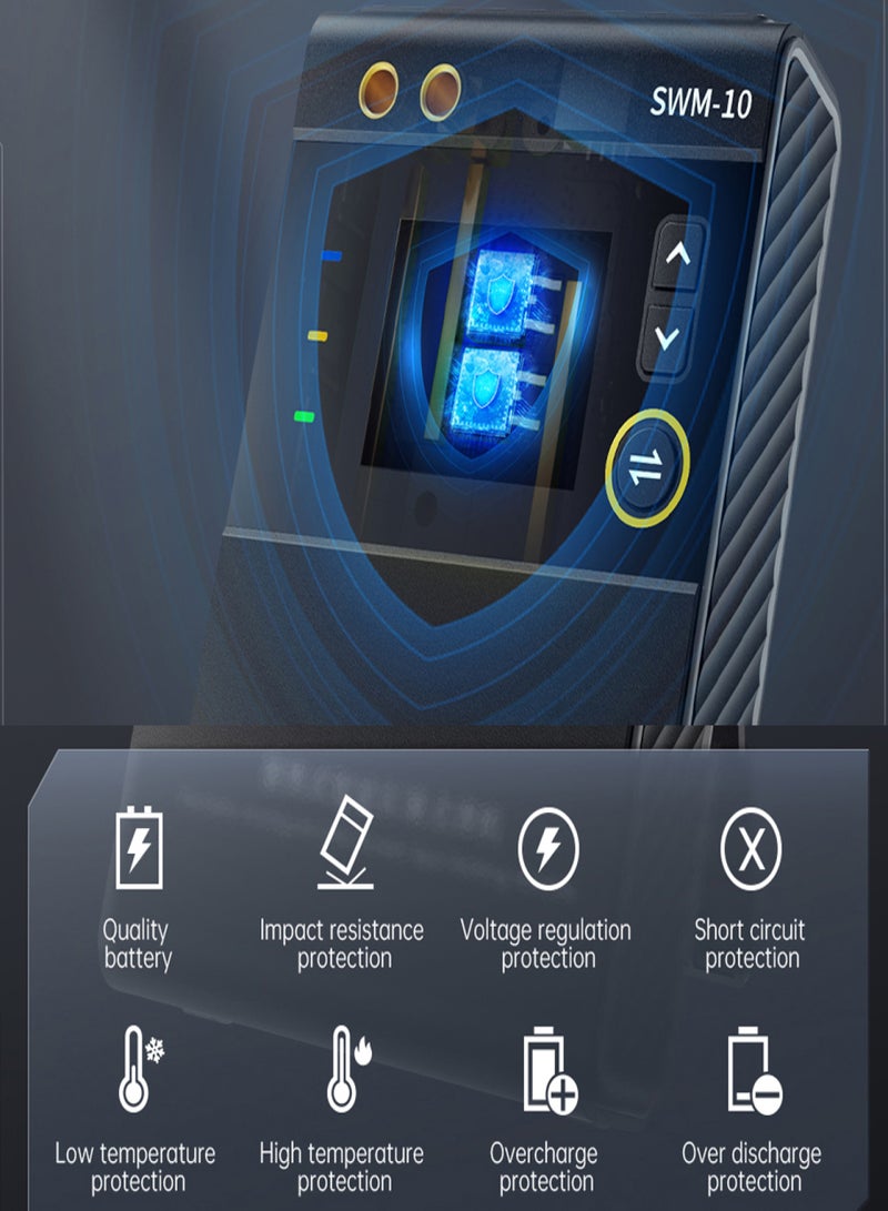 فنيرسي آلة لحام نقطية متعددة الوظائف لبطاريات الليثيوم مع وظيفة شحن الهاتف المحمول USB 2.1A للحام صفائح فولاذية من النيكل والحديد بسمك 0.1-0.25 مم وصفائح ألومنيوم بسمك 0.3 مم - Image 3