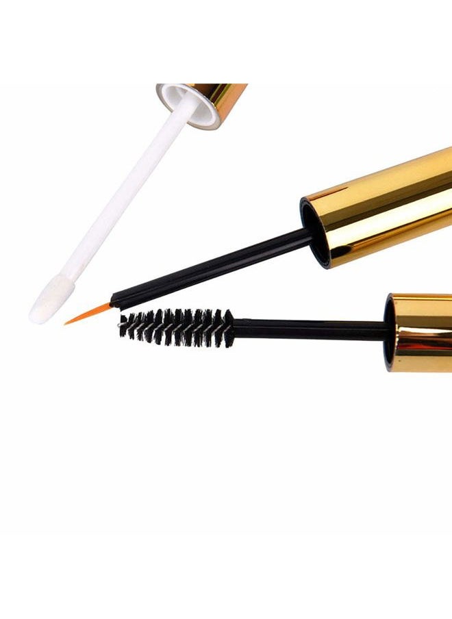 Ideal Swan 10ml Empty Mascara Tube Eyeliner Cream Container Bottle, Lip Gloss Bottle with 3 Piece Funnel & Rubber Inserts for Castor Oil Golden (Set 03)  - Image 4