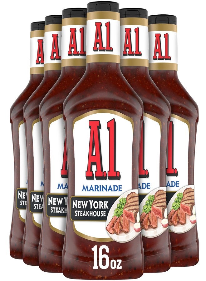 A.1. Steakhouse New York Marinade (16 oz Bottles, Pack of 6) - Image 1