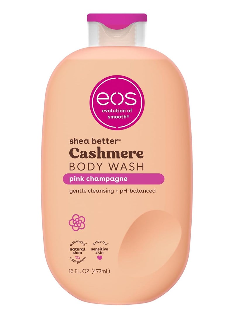 EOS Shea Better Cashmere Body Wash, Pink Champagne 16 fl oz - Image 1