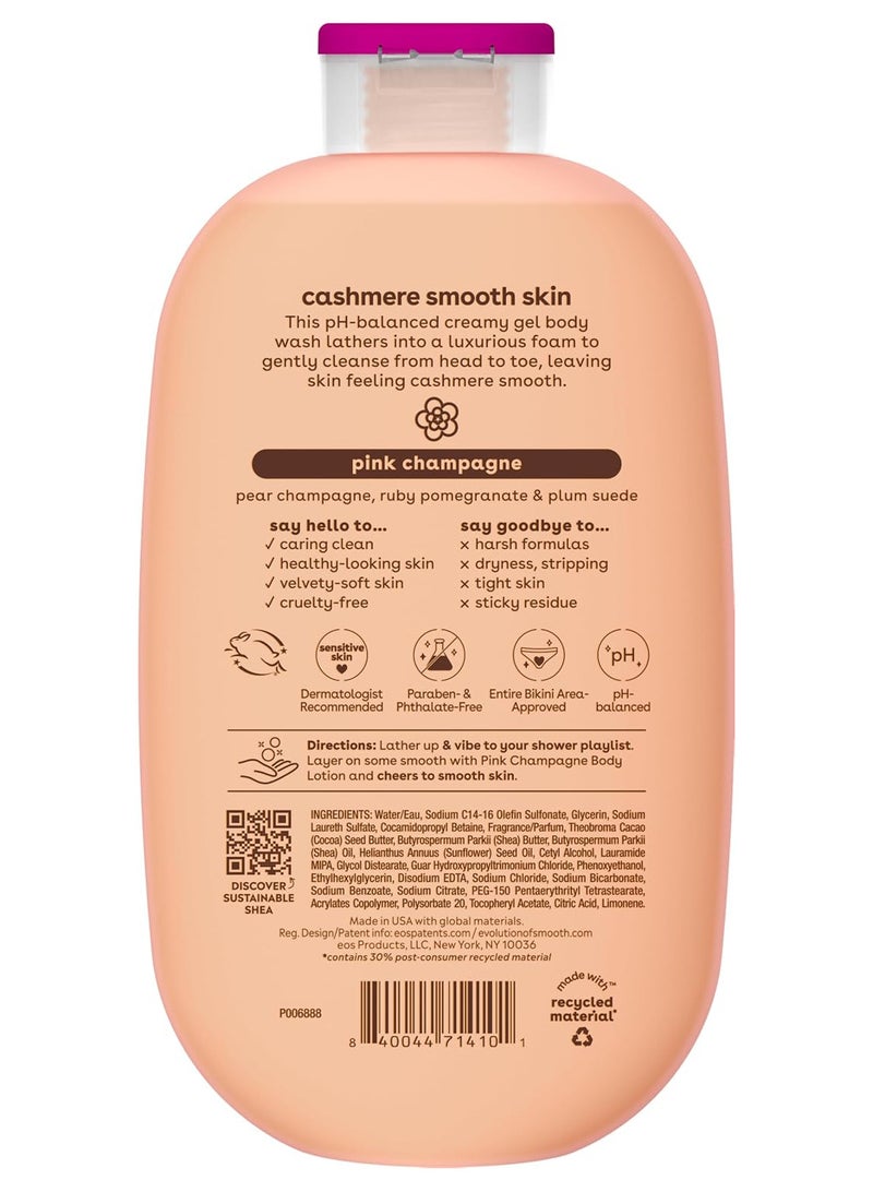 EOS Shea Better Cashmere Body Wash, Pink Champagne 16 fl oz - Image 2