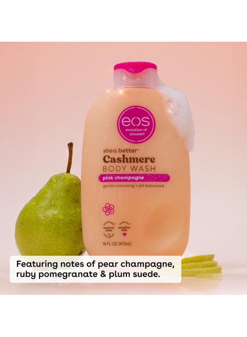 EOS Shea Better Cashmere Body Wash, Pink Champagne 16 fl oz - Image 3