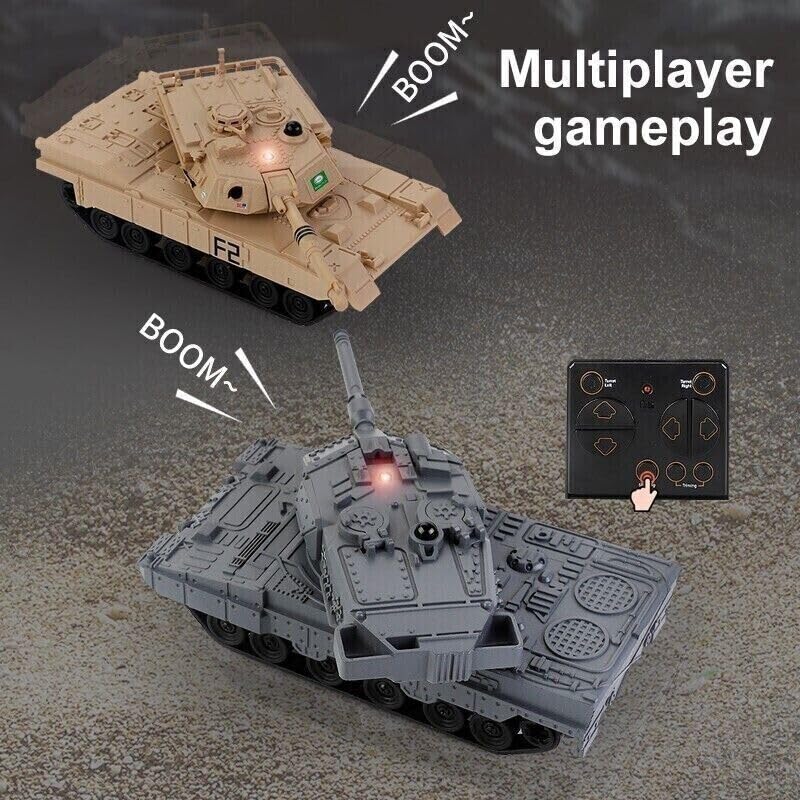 Ouhgnoh Mini Tank Remote Control Combat Tracked Military Tank Model Simulation Tiger Popular Toy Puzzle Toy Boy - Image 5