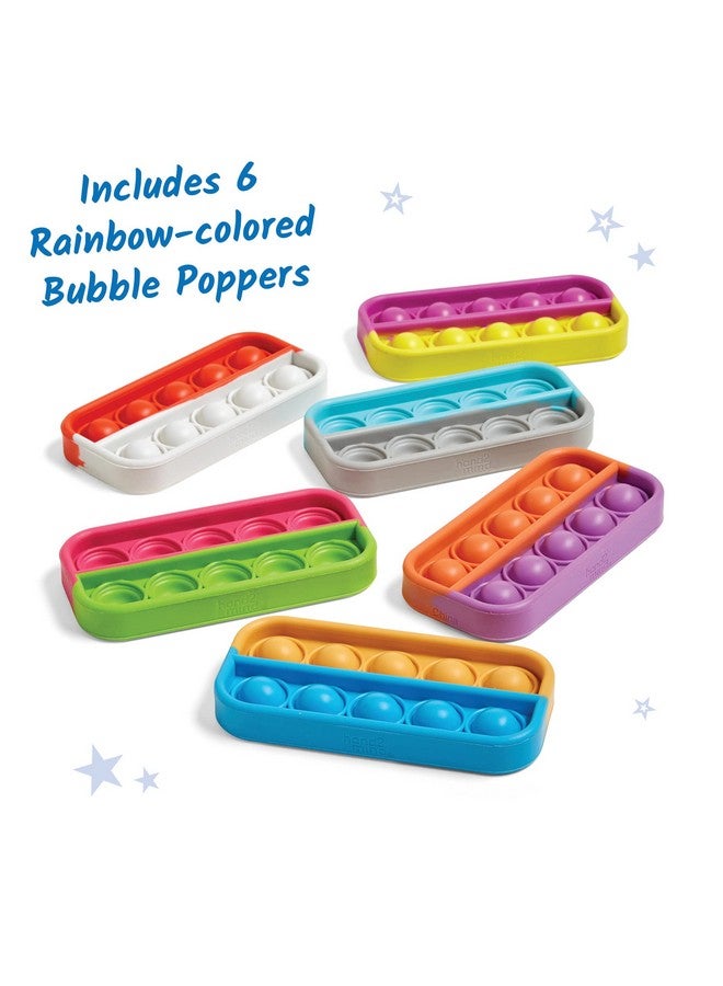 هاند2مايند ألعاب فقاعات حسية من هاند تو مايند بعشرة إطارات، ألعاب فقاعات للأطفال، أدوات حسابية لرياض الأطفال، ألعاب فقاعات للفصول الدراسية، لوازم ركن التهدئة، هدايا سلة عيد الفصح (مجموعة من 6 قطع) - Image 2