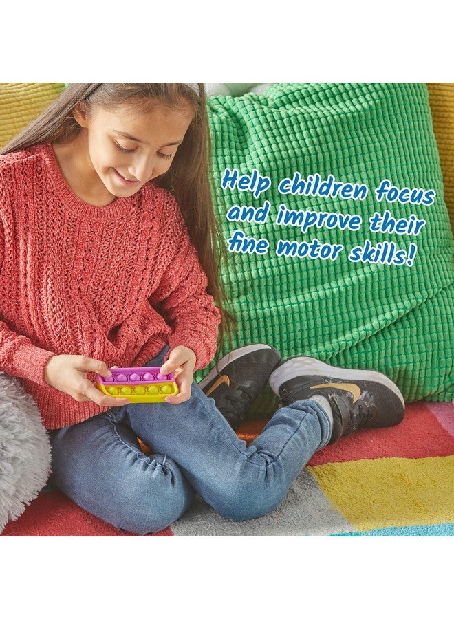 هاند2مايند ألعاب فقاعات حسية من هاند تو مايند بعشرة إطارات، ألعاب فقاعات للأطفال، أدوات حسابية لرياض الأطفال، ألعاب فقاعات للفصول الدراسية، لوازم ركن التهدئة، هدايا سلة عيد الفصح (مجموعة من 6 قطع) - Image 5
