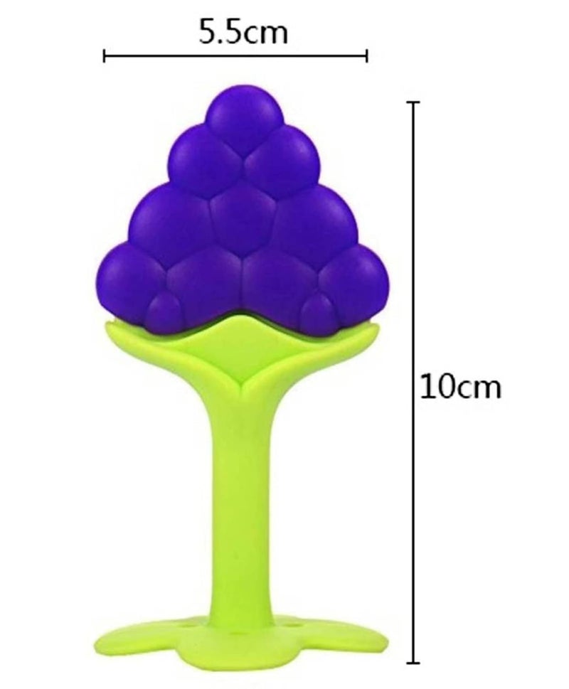 Chopchi Fruit Feeder,Teether & Feeding Spoon Bottle with Squeezy Food for 6 Month Above Baby (Pack of-3, Blue Set) - Image 2