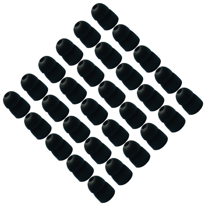 100 pcs Invisible Headset Earcap Plug Silicone Earphone Caps Anti Earbuds Headphone Accessory for Woman Kids (Black Small) - Image 2