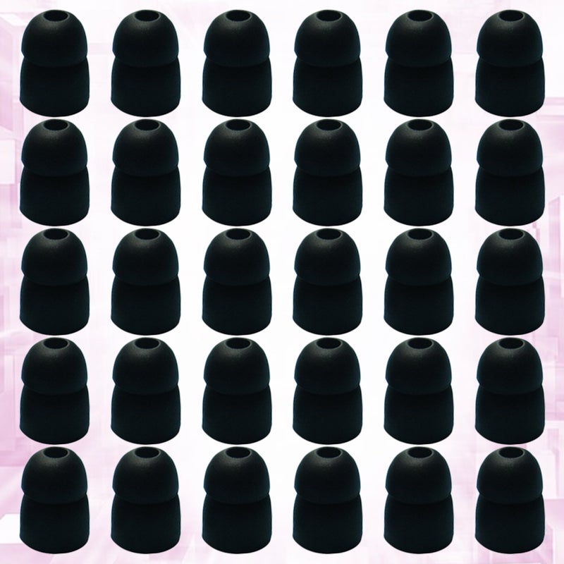 100 pcs Invisible Headset Earcap Plug Silicone Earphone Caps Anti Earbuds Headphone Accessory for Woman Kids (Black Small) - Image 4