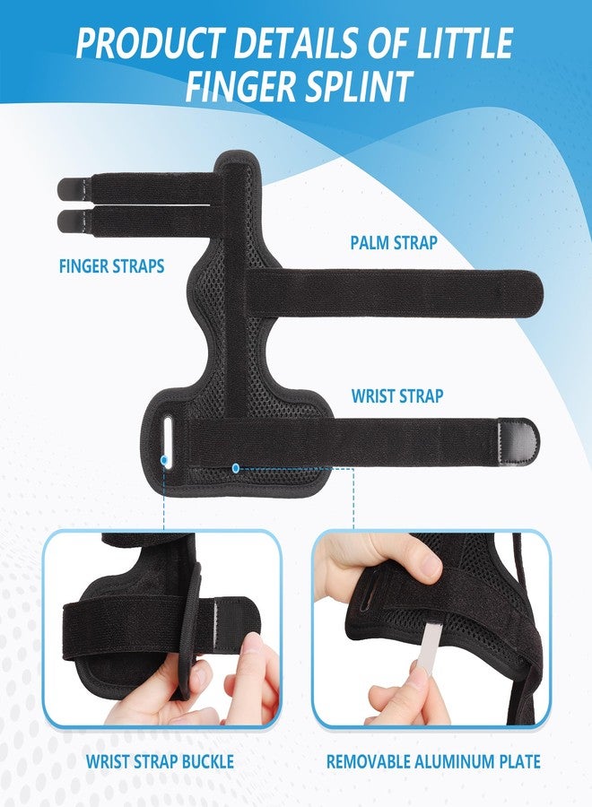 joingood Pinky Finger Splint, Finger Splint for Pinky, Broken Finger, Trigger Finger, Metacarpal Splint Hand Brace, Little Finger Brace for Tendonnitis, Pain Relief, Fits for Left & Right Hand(M) - Image 4