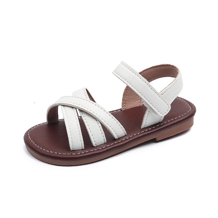Girls Sandals 2025 Children'S Shoes Little Girls Breathable Princess Shoes Soft Sole Korean Style Beach Shoes - Image 1
