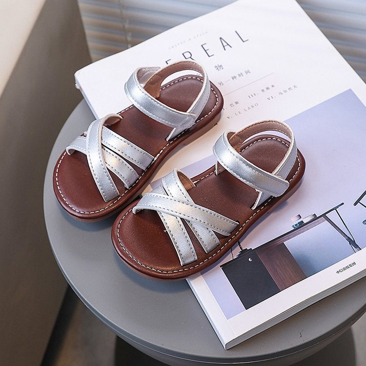 Girls Sandals 2025 Children'S Shoes Little Girls Breathable Princess Shoes Soft Sole Korean Style Beach Shoes - Image 4