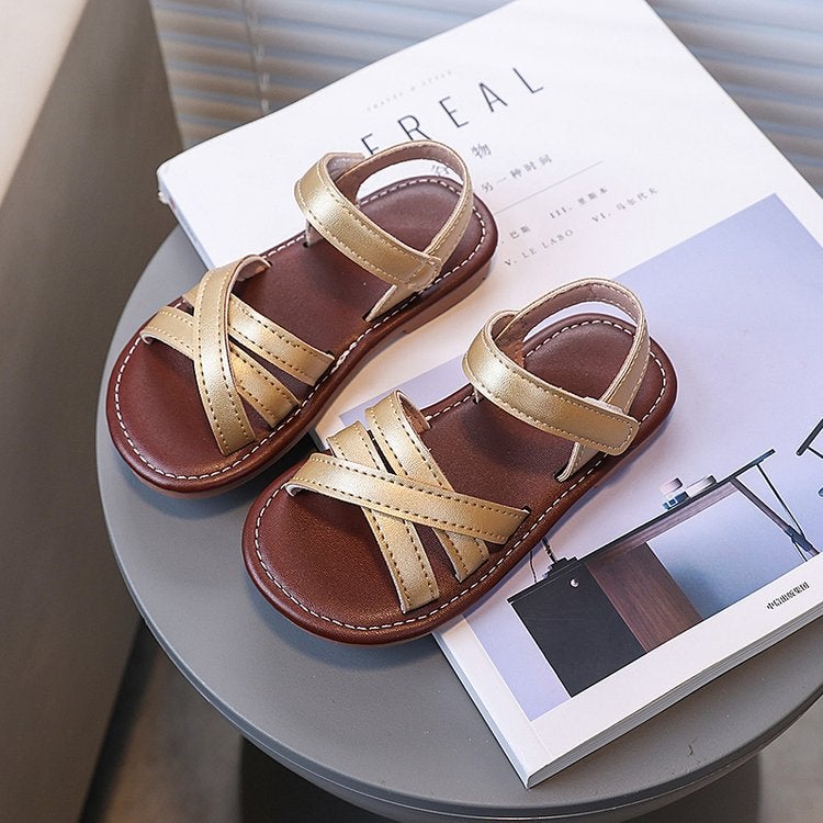 Girls Sandals 2025 Children'S Shoes Little Girls Breathable Princess Shoes Soft Sole Korean Style Beach Shoes - Image 5