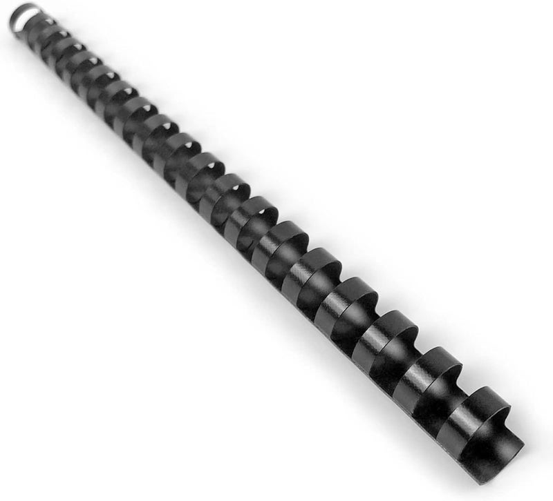 HOUYEE Store 5/8 Inch Plastic Binding Comb 19 Ring, 125 Sheet Capacity, Letter Size Black Comb Binding Spines (30 Pack) - Image 1