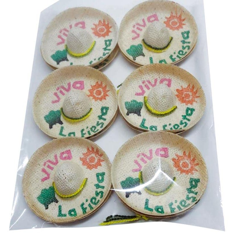 More Fiesta Mini Mexican Sombrero - Pack of 12, 2.25 Inches Wide Mini Hats for Cinco De Mayo Party for Bottles (12) - Image 3