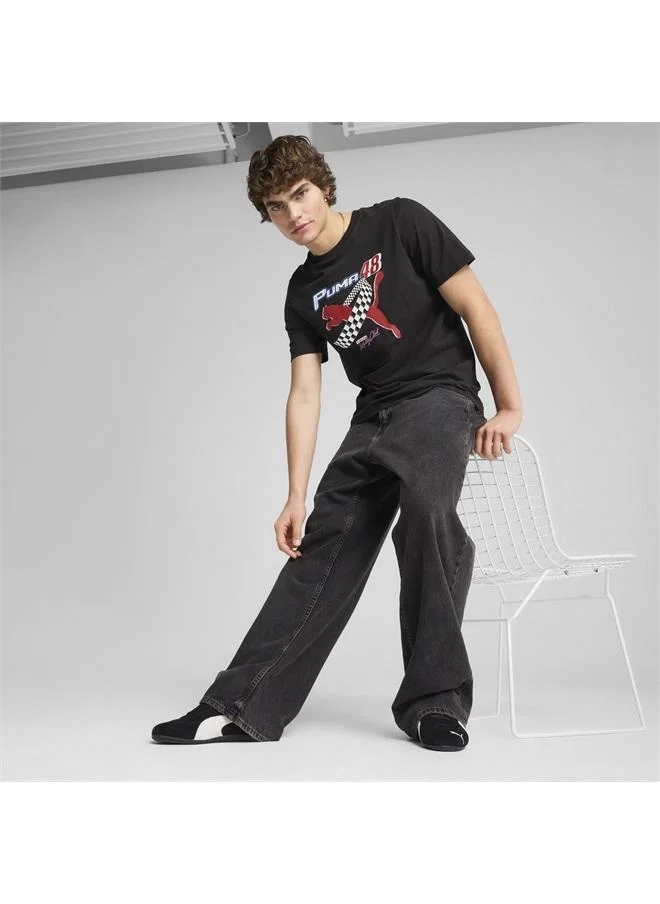 Puma PUMA Black GRAPHICS Moto Tee Men for Men | Best Price UAE