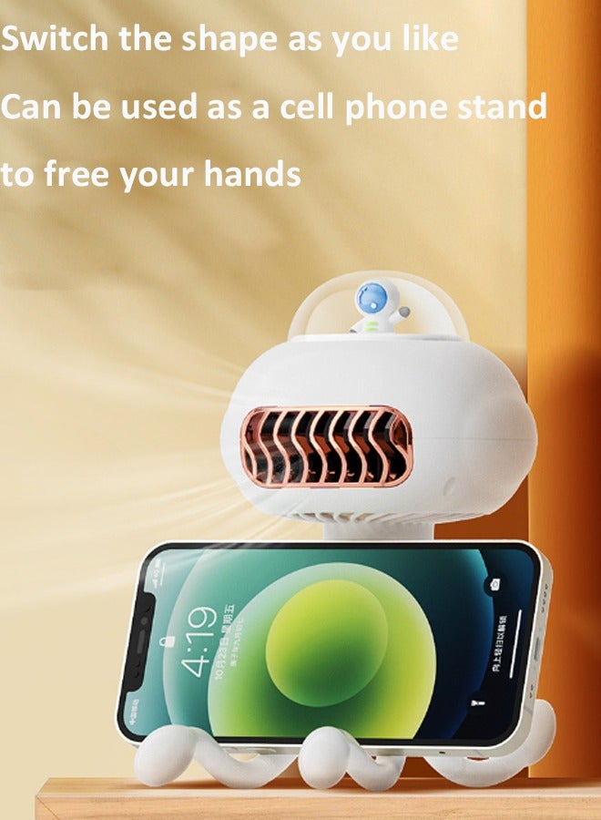 Aissiora Stroller Fan Clip On Baby Rechargeable Portable Fan Battery Operated Fan Mini Handheld Personal Fan USB Car Seat Small Fan for Desk Stroller Accessories Crib Car Rides  - Image 1