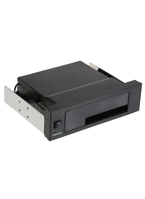 Internal Single Bay Mobile Rack Enclosure with LED Indicator Light Support Hot-swap for 2.5/3.5inches SATA HDD SSD Fit PC 5.25'' Bay