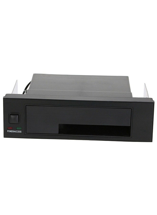 Internal Single Bay Mobile Rack Enclosure with LED Indicator Light Support Hot-swap for 2.5/3.5inches SATA HDD SSD Fit PC 5.25'' Bay