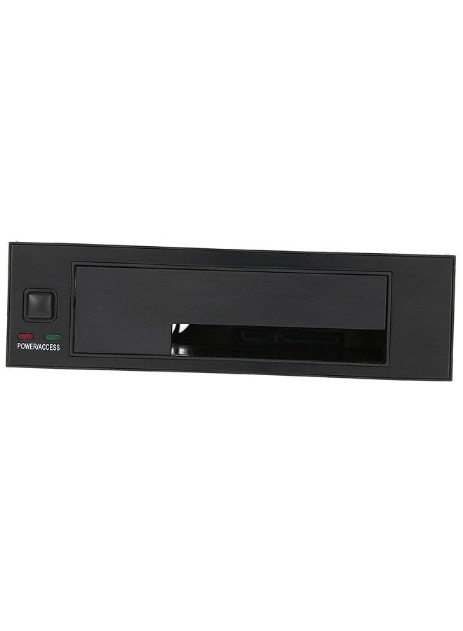 Internal Single Bay Mobile Rack Enclosure with LED Indicator Light Support Hot-swap for 2.5/3.5inches SATA HDD SSD Fit PC 5.25'' Bay