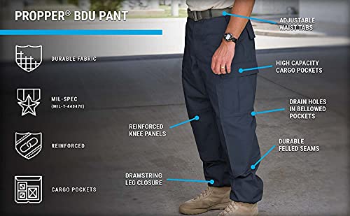 Propper Mens Bdu Trouser - Button Fly Pant, Black, 3X-Large US - Image 4