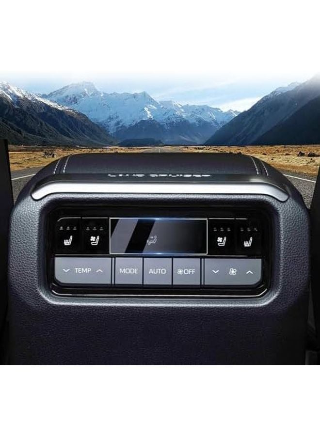 2025 LC250 Nano Plastic Screen Protector For 2024 2025 Toyota Land Cruiser Prado J250 Rear Climate Touchscreen 2PCS - Image 2