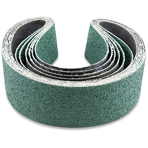 Red Label Abrasives أحزمة صنفرة زيركونيا 2 × 42 بوصة 80 حبيبة من ريد ليبل أبرسيفز، عبوة 6 قطع - Image 3