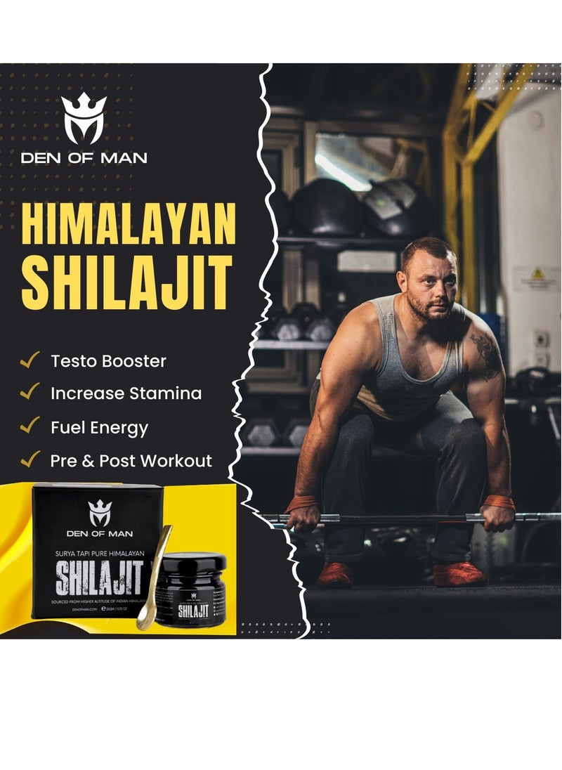 DEN OF MAN - Sun Dried Himalayan Shilajit Resin With Fulvic Acid 20gm - Image 1