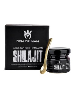 DEN OF MAN Sun Dried Himalayan Shilajit Resin With Fulvic Acid 20gm  - Image 1