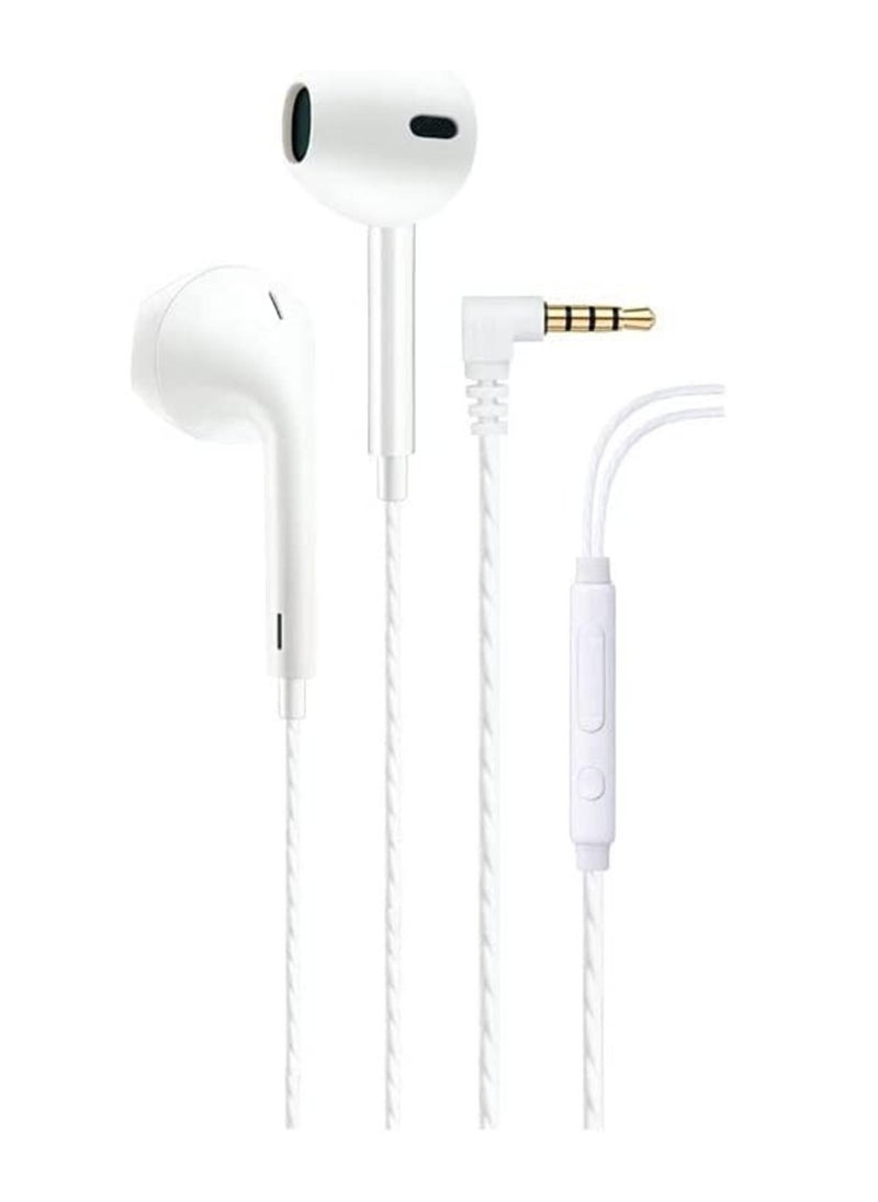 Hezire Hezire Wired Stereo Headset 3.5mm, White 