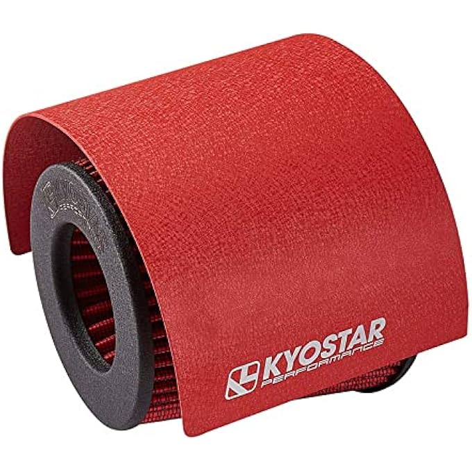 Kyostar Universal Steel Cone Air Filter Heat Shield Air Intake Filter Cover For 2535 Cone Filter Red 2040 - Image 2