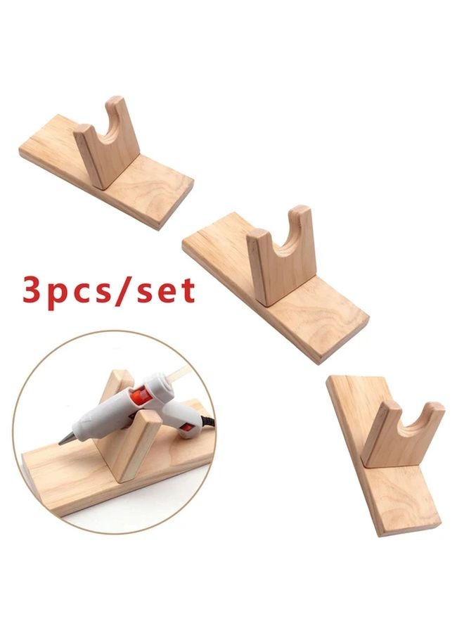 3 Pieces Glue Gun Holder With Clip Base Heavy Duty Non Slip Grip For DIY Crafts - Image 2