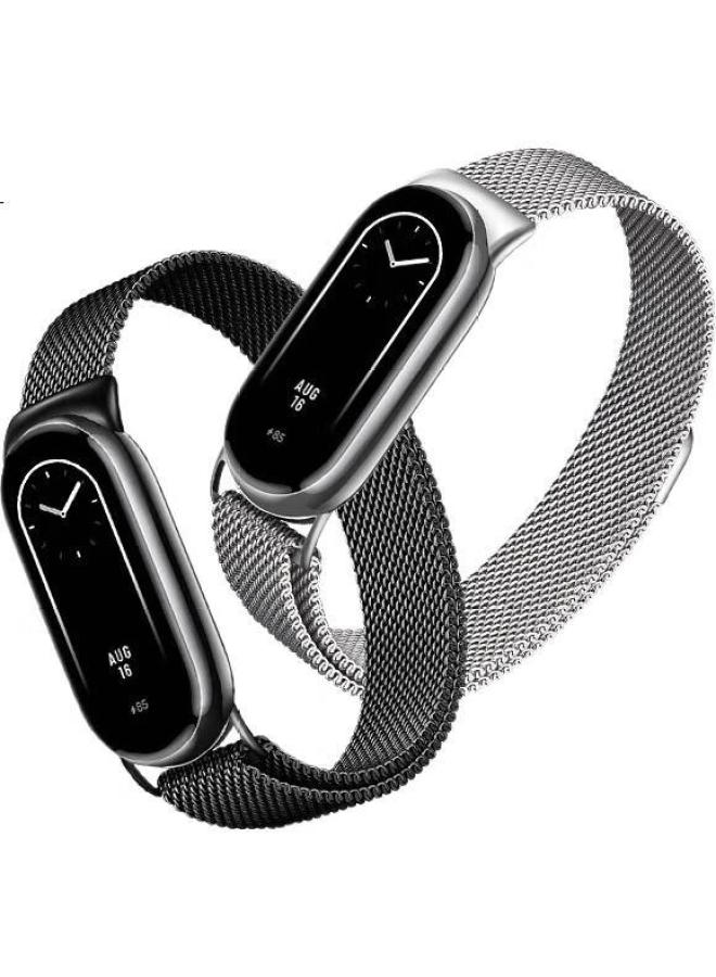 Bho Compatible With Xiaomi Band 10 Strap, Xiaomi Smart Band 9 Wristband, Xiaomi Band 8 Metal Milanese Strap, Xiaomi Band 8 Standard Version Nfc Version Universal - Image 1