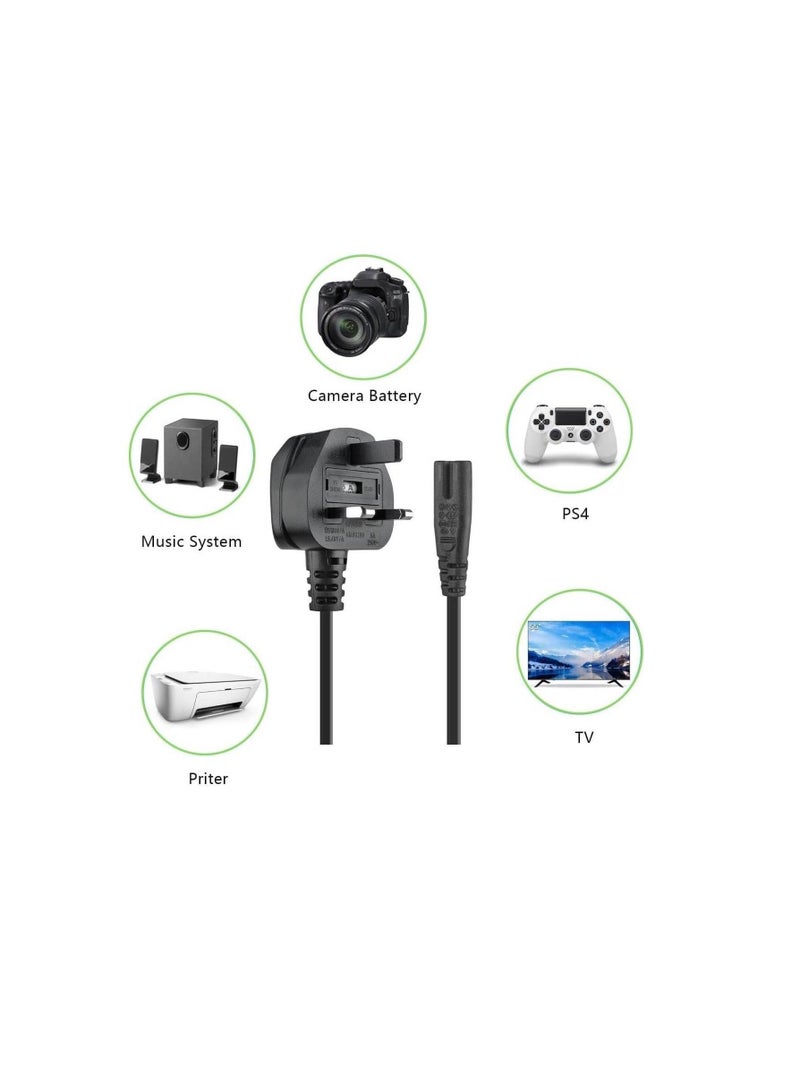 1.5M Uk Plug Electric Power Cord 13A With 2Pin Connector - Image 1