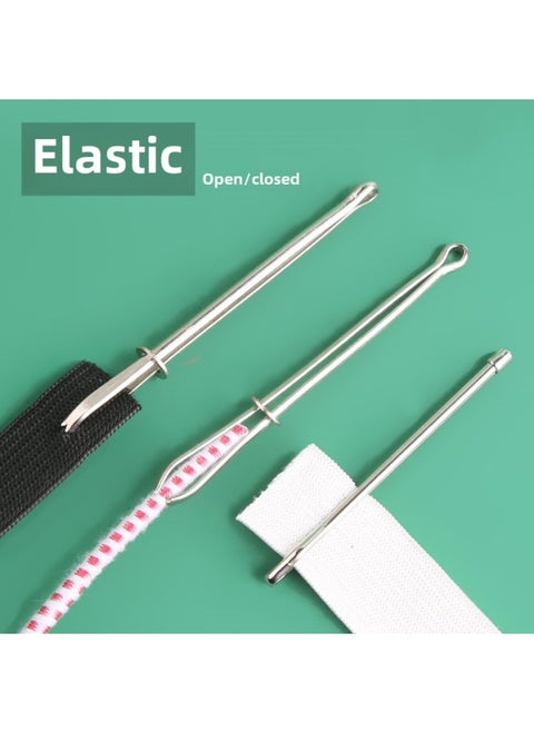 Rope Threading Device Elastic Band Special Tool Clip Waist Rope Threading Device Wide Rubber Band Pants Wearing Artifact Threading Device-Model:Open Type