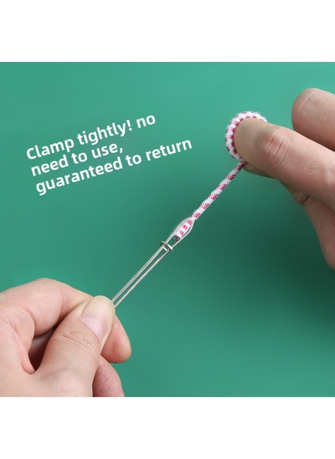 Generic - Rope Threading Device Elastic Band Special Tool Clip Waist Rope Threading Device Wide Rubber Band Pants Wearing Artifact Threading Device-Model:Open Type - Image 1