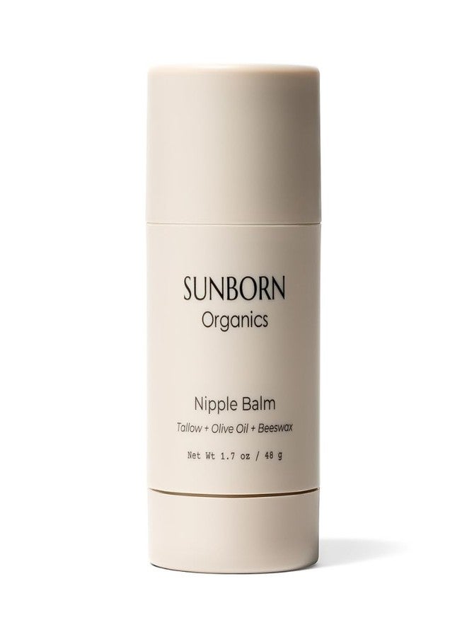Sunborn Organics بلسم حلمات سنبورن أورجانيكس | كريم طبيعي آمن للرضاعة الطبيعية (خالٍ من اللانولين، بثلاث مكونات طبيعية) لعلاج الحلمات المتشققة أو الملتهبة، آمن على الطفل، لا يحتاج إلى غسل. - Image 1