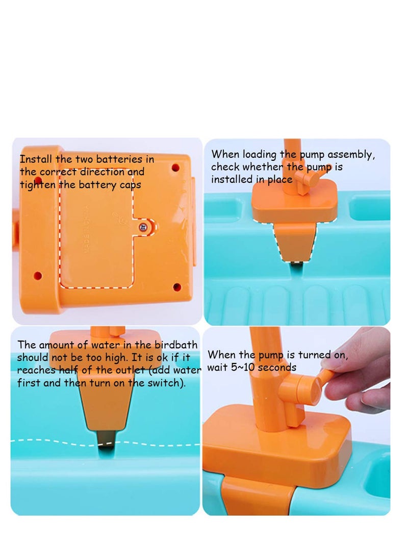SYOSI حوض استحمام للطيور وصندوق استحمام للببغاء وحاوية حوض استحمام وملحق قفص للببغاوات الصغيرة والمتوسطة الحجم وأدوات التنظيف - Image 4
