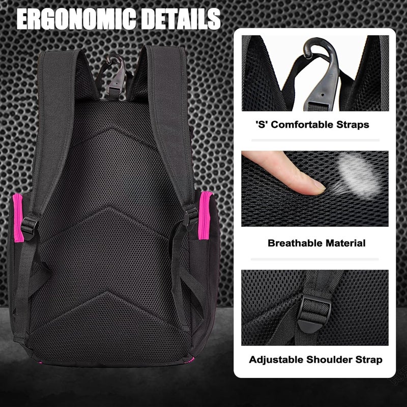 LARIPOP Basketball Backpack Large Sports Bag, Gym Bag with Ball Compartment and Shoe Compartment to Store Sports Shoes Water Bottles Laptops and Daily Necessities, Widely Used in Basketball, Soccer - Image 5