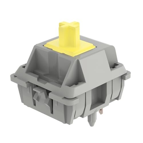 DUROCK Sunflower T1 Tactile Switches, Pom T1 67g Tactile Keyboard Switch, 5 Pins Pre-Lubed Mechanical Keyboard Switches (DUROCK Sunflowers, 110pcs) - Image 1