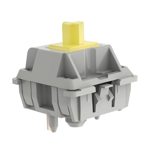DUROCK Sunflower T1 Tactile Switches, Pom T1 67g Tactile Keyboard Switch, 5 Pins Pre-Lubed Mechanical Keyboard Switches (DUROCK Sunflowers, 110pcs) - Image 4
