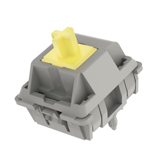 DUROCK Sunflower T1 Tactile Switches, Pom T1 67g Tactile Keyboard Switch, 5 Pins Pre-Lubed Mechanical Keyboard Switches (DUROCK Sunflowers, 110pcs) - Image 2