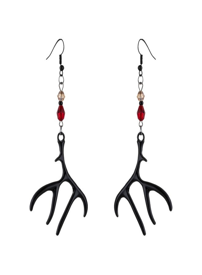 Sanyaa Alastor Earrings Antler Halloween Cosplay Dress up Accessories (#1) - Image 1