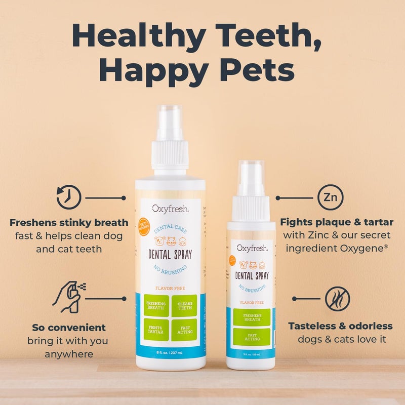 Oxyfresh Advanced Cat & Dog Breath Spray â€“ Instant Pet Breath Freshener: Easy No Brushing Teeth Cleaning Solution â€“ Fight Plaque, Keep Teeth & Gums Healthy - Image 2