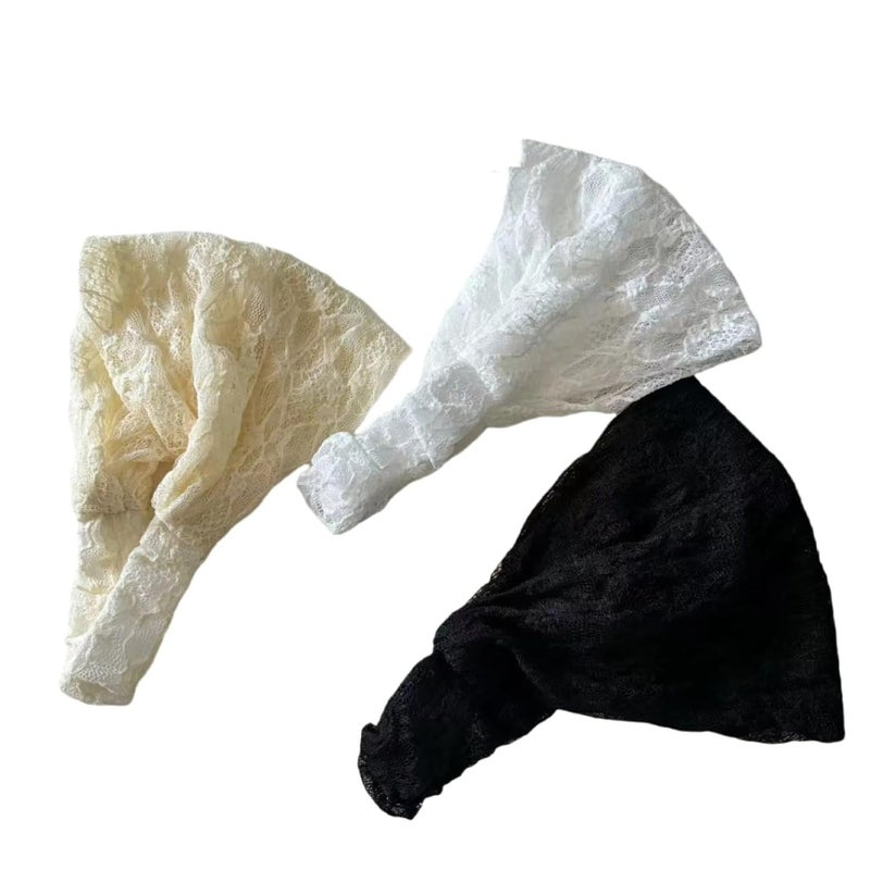 Chic Grid Lace Headband: Ideal Hair Accessory to Elevate Your Style - Image 1
