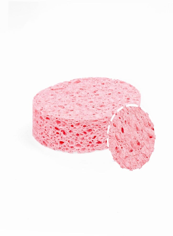 Sevi Bebe Cellulosic Baby Bath Sponge - 100% Natural, Skin Friendly and Soft Bath Sponge for Infants and Toddlers. Natural, Healthy and Hygienic Bathing for Your Little one! (Pack of 1, Pink) - Image 1